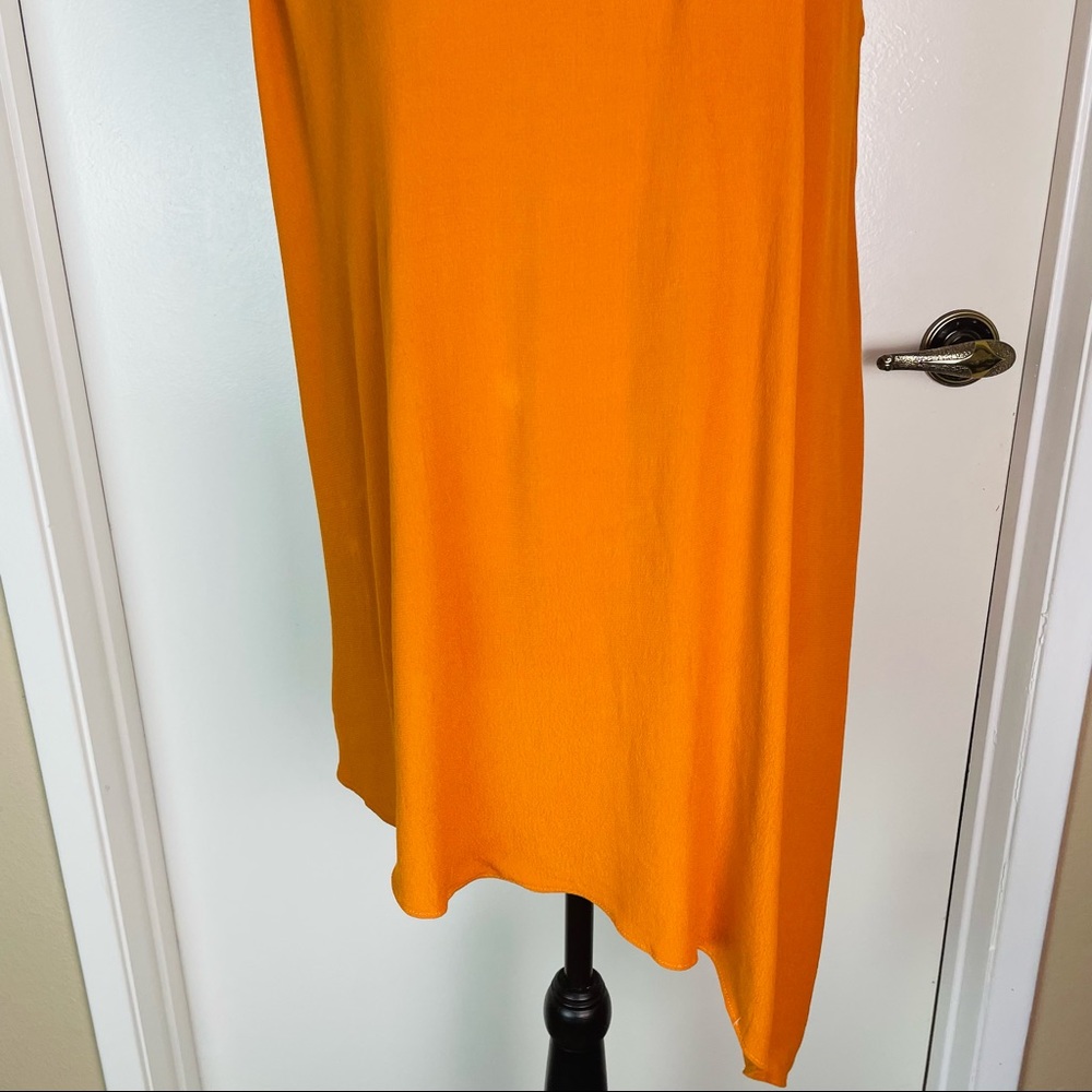 Zara Sleeveless Top Women Asymmetrical Hem Shirt Tunic Halter Neck Open Back New - Picture 5 of 15